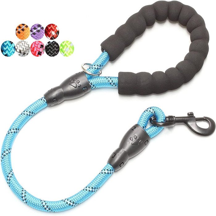 High Quality Durable Dog Slip Braid Rope Leash , Mountain Climbing Rope Dog Lead , P Shape Dog Slip Lead and Collar Rope